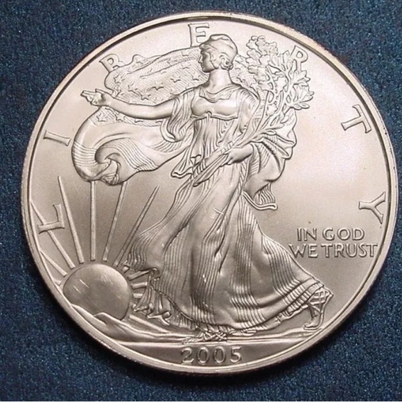 2005 American Silver Eagle 1 Troy oz. .999 Fine Silver Dollar Coin Uncirculated - Picture 11 of 12